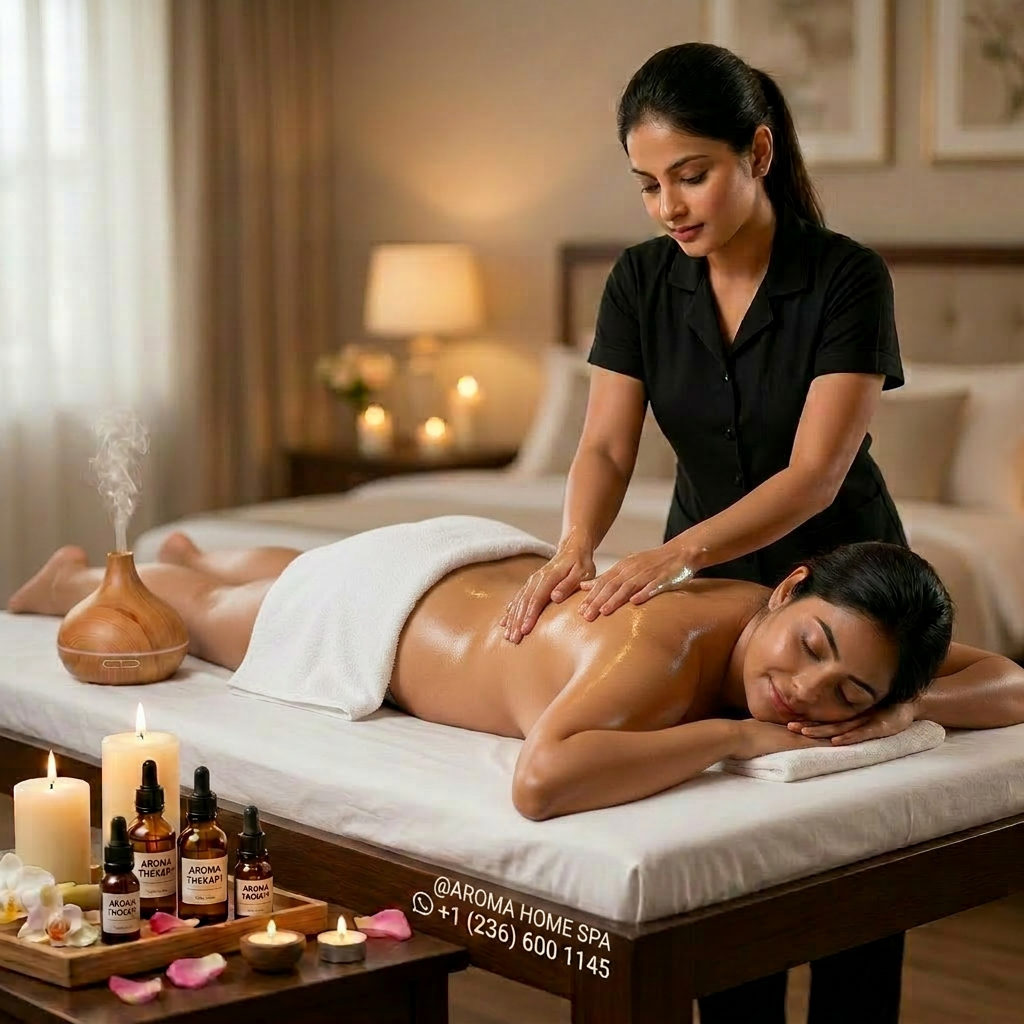 Professional therapist preparing a wellness massage in a calm treatment room